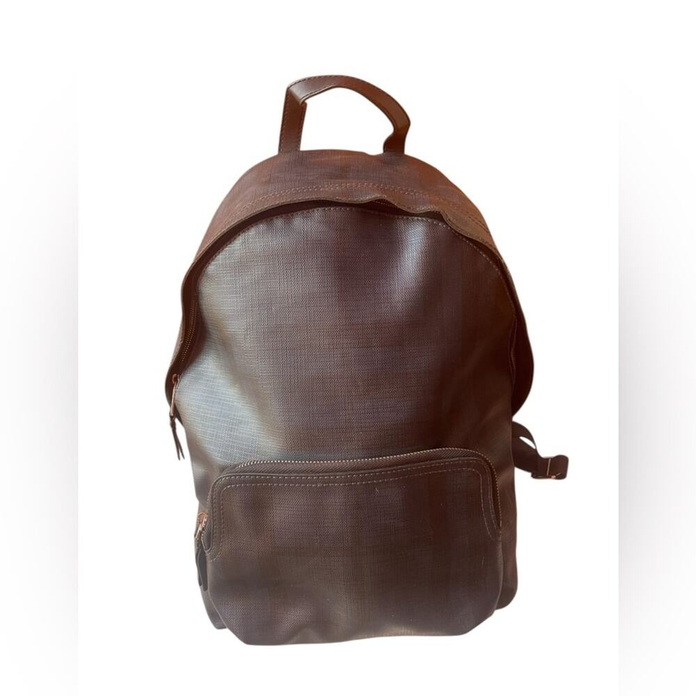 Burberry Abbeydale branded stamp black backpack
